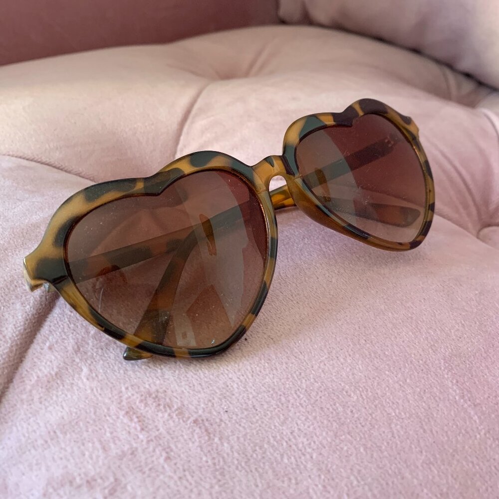 Forever 21 Heart-Shaped Sunglasses